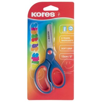 Ножницы детские Kores Softgrip 13 см с прорезиненными ручками