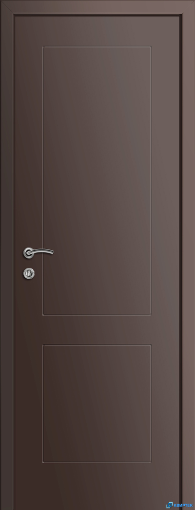 Дверь глухая пластиковая KAPELLI Multicolor Ф2К Коричневый RAL 8017 купить в Челябинске | КВИРТЕК