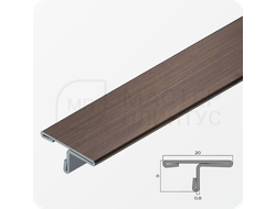 Т-образный порог 20 мм. из нержавеющей стали NEEXY PVS91-06 ANTB-L Антик браш