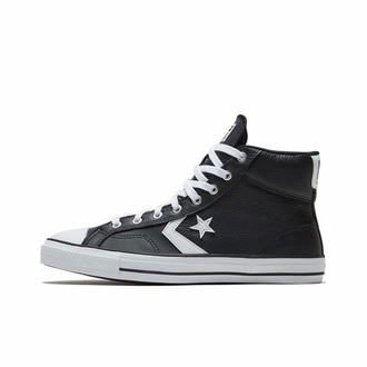 Кеды Converse Cons Star Player Leather кожаные черные высокие