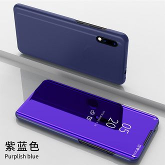 Зеркальный чехол-книжка для Xiaomi Redmi Go (фиолетовый)