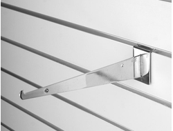 K011 Кронштейн под полку на экономпанель хром 300 мм
