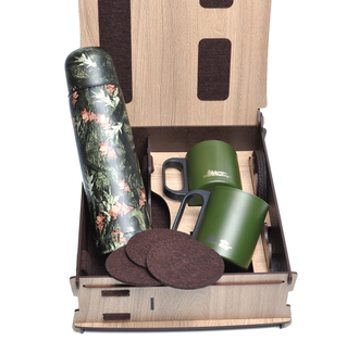 Набор "Гранд Каньон" (с термосом, двумя кружками и костерами из фетра) - арт.3187