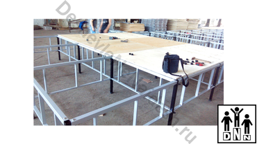 Помост для борцовских ковров. Производство