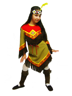 Индейский национальный костюм 6-9 лет