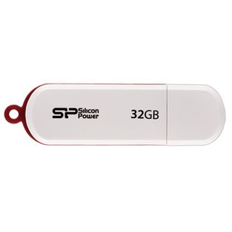 Флеш-память Silicon Power LuxMini 320, 32Gb, USB 2.0, белый, SP032GBUF2320V1W