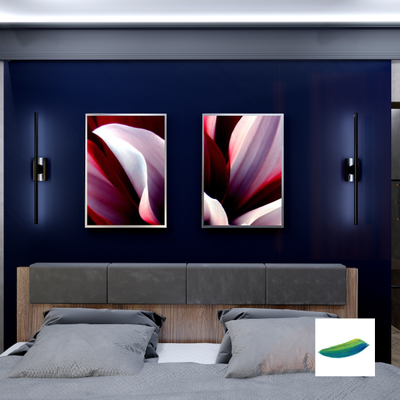 Пара постеров «Цвета страсти»  и «Оттенки страсти» из коллекции   «Цвета в цветах»