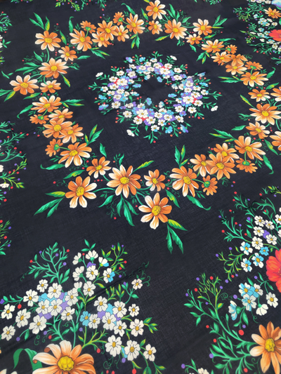 Павловопосадский платок Солнечный танец 1711-18