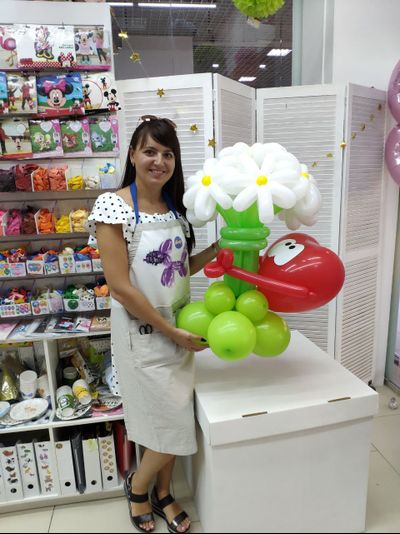 букет "ромашки от сердечка"