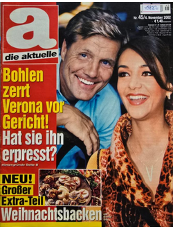 Die Aktuelle Magazine Issue 4 November 2002 Dieter Bohlen, Modern Talking, Verona Feldbusch Cover