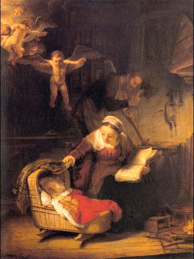 Купить греющую картину с фото репродукции из Эрмитажа спящий младенец