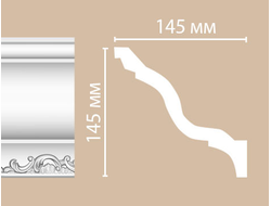 Потолочный плинтус из полиуретана с орнаментом DECOMASTER (Декомастер) - 95697
