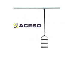 Штанга опора потолочная с подвесной регулируемой ручкой телескопическая 1400-1800 мм. Допустимая наг