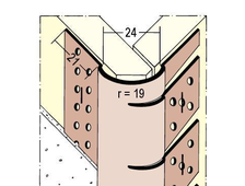 Профиль внешний угловой профиль с радиусом 17мм для изогнутых конструкций ГСП 305см Protektor Артикул: 3778