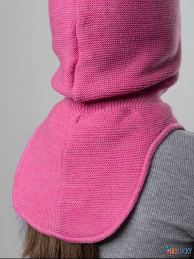 Шапка-шлем 21101-12 подклад 100% полиэстер, ярко-розовый 54-56