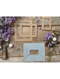 Набор ножей для вырубки "Деревянные рамы"