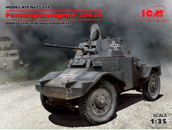 Сборная модель: (ICM 35374) Германский бронеавтомобиль Panzerspähwagen P 204 (f)