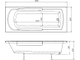 Акриловая ванна Aquanet Extra 170x70