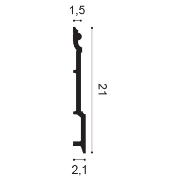 Плинтус SX191 High Rise - 21*2,1*200см