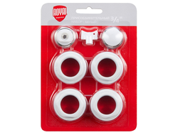 Комплект монтажный Royal д/радиат. 3/4" белый [6693]