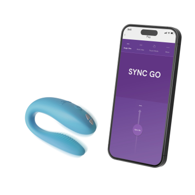 SNSY5SG8 Вибратор для пар We-Vibe Sync Go бирюзовый