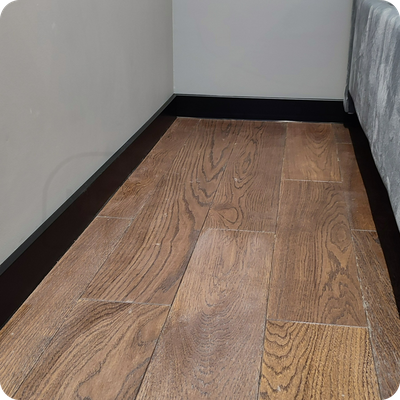 Плинтус ХДФ Dollken Cubu Flex Life 100мм Х 2,5 м 1144 Черный