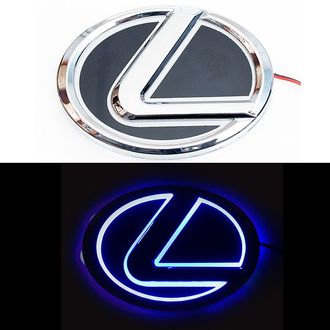 Эмблема автомобильная с подсветкой Lexus (гарантия 14 дней)