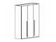 Шкаф 2\3\4\5\6 VOLARE WHITE дверей (с зеркалом)