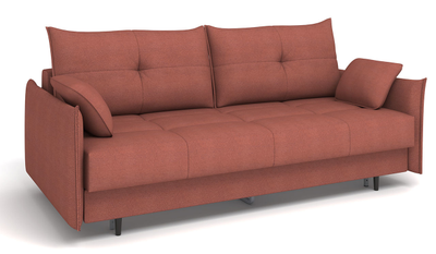 ДВУСПАЛЬНЫЙ КОМПАКТНЫЙ ПРУЖИННЫЙ ДИВАН-КРОВАТЬ КАРОЛИНА, МЕТАЛЛОСКЕЛЕТ С МЕХАНИЗМОМ ПАНТОГРАФ, СО СЪЕМНЫМ ЧЕХЛОМ