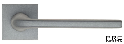 Дверная ручка на квадратном основании Fratelli Cattini "LINEA" 8-GA антрацит серый