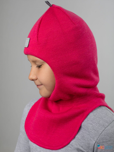Шапка-шлем "NK"   20101-01, цвет ярко-розовый р. 52-54