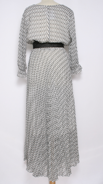 ПЛАТЬЕ ШИФОНОВОЕ "ГОФРЕ"белое  р.48-54