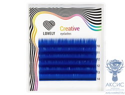 Ресницы синие (blue)MINI - 6 линий - MIX