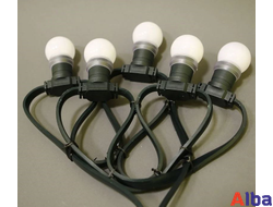 Белт-лайт 2 жилы, 40 см, 50 метров, ЧЕРНЫЙ, 125 шт