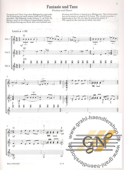 Hazod: Flamenco 4 pieces for 3 Guitars