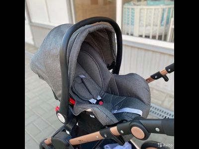 Детская коляска 3 в 1 Wisesonle Серый