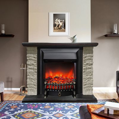 Угловой электрокамин Кимберли BL M7 с очагом Fobos