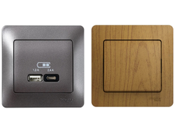 Розетки и выключатели Systeme Electric Glossa