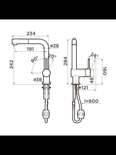 Смеситель OMOIKIRI TANIGAWA-SB C