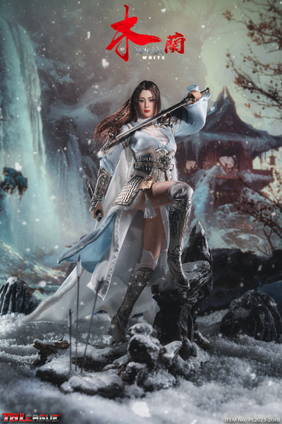 Китайская воительница Мулан (в белом) - КОЛЛЕКЦИОННАЯ ФИГУРКА 1/6 MULAN - White (PL2023-204B) - TBLeague