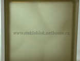 Стеклоблок Vitrablok &quot;Волна&quot;, окрашенный в массе, Бронзовый матовый (Чехия)