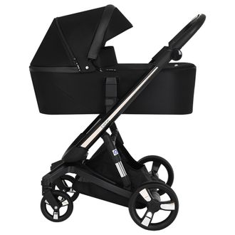 Коляска 2в1 ibebe i-stop Ткань Black, черная рама