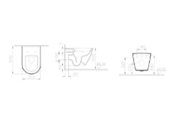 Подвесной безободковый унитаз SmoothFlush, VitrA Sanibelle, 7551B003-0075