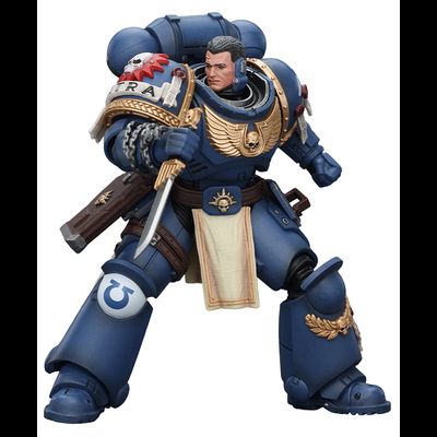 Тит, лейтенант Ультрамаринов (Warhammer 40K) - КОЛЛЕКЦИОННАЯ ФИГУРКА 1/18 Ultramarines Titus with Laurels of Victory (JT02779) - JOYTOY