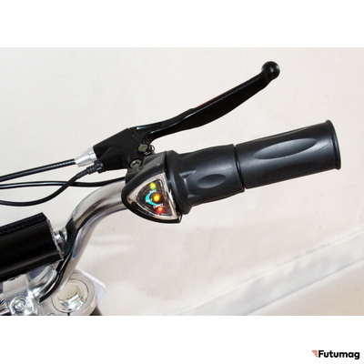 Электромотоцикл GreenCamel Питбайк DB300, 36V 800W R10 быстросъемная батарея синий