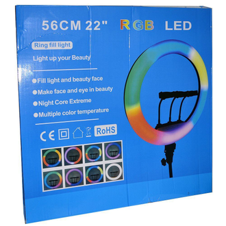 Кольцевая лампа 56см RGB