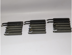 Набор резцов по металлу 12х12 мм Т15К6 Т5К10 ВК8 из 18 шт