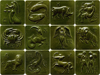 Изразцовая плитка "Знаки зодиака"