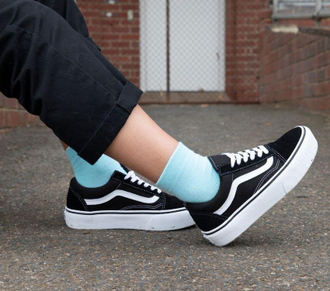 Old skool vans platform hotsell black