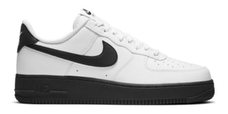 Nike Air Force 1 Low (Белые с черным значком)